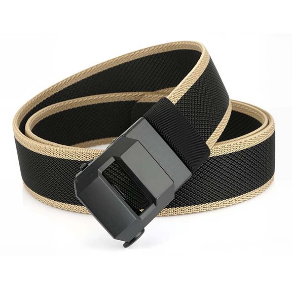 Men's Belt, Casual Stretch Belt for Gift Men Outdoor Work Sports Hunting Hiking, Automatic Buckle Stretch
