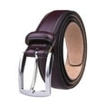 thumbnail image 1 of Men's Belt, Genuine Leather Dress Belts for Men - Classic & Fashion Design for Work Business and Casual (Red, 32in), 1 of 5