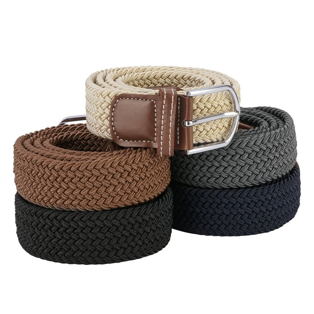 Men's Belt, Golf Belt for Men Elastic Stretch Belts Casual Belt for