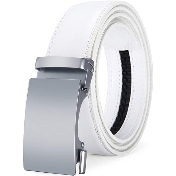 Men’s Belt Ratchet Automatic Belt for Men 35 mm Wide Leather Belt
