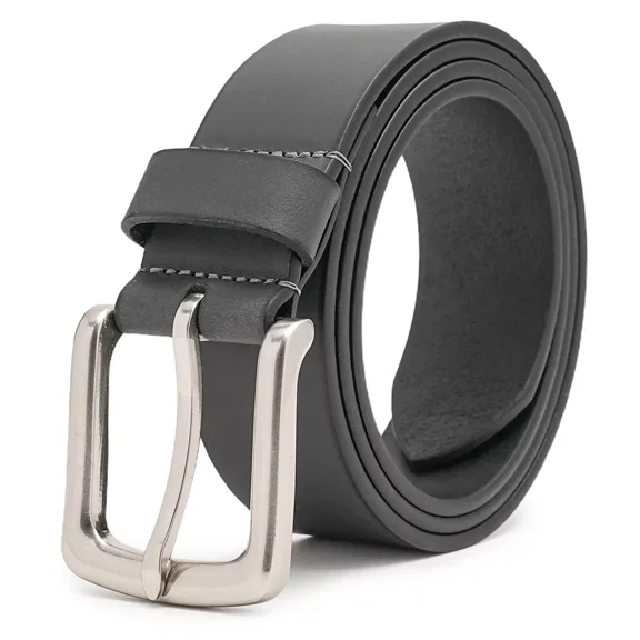 Men’s Belt With Full Grain Leather Belts Casual Jeans Belts for Men 1.5inch