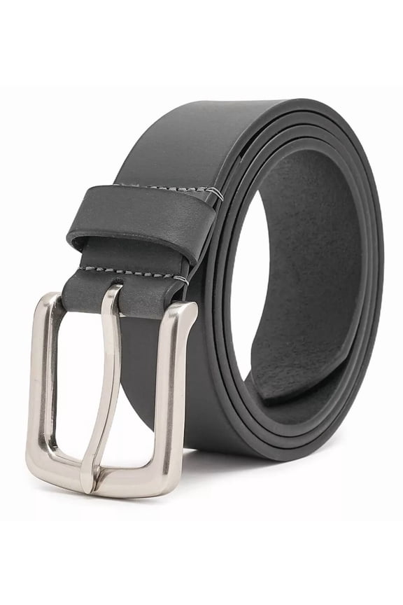 Men’s Belt With Full Grain Leather Belts Casual Jeans Belts for Men 1.5inch