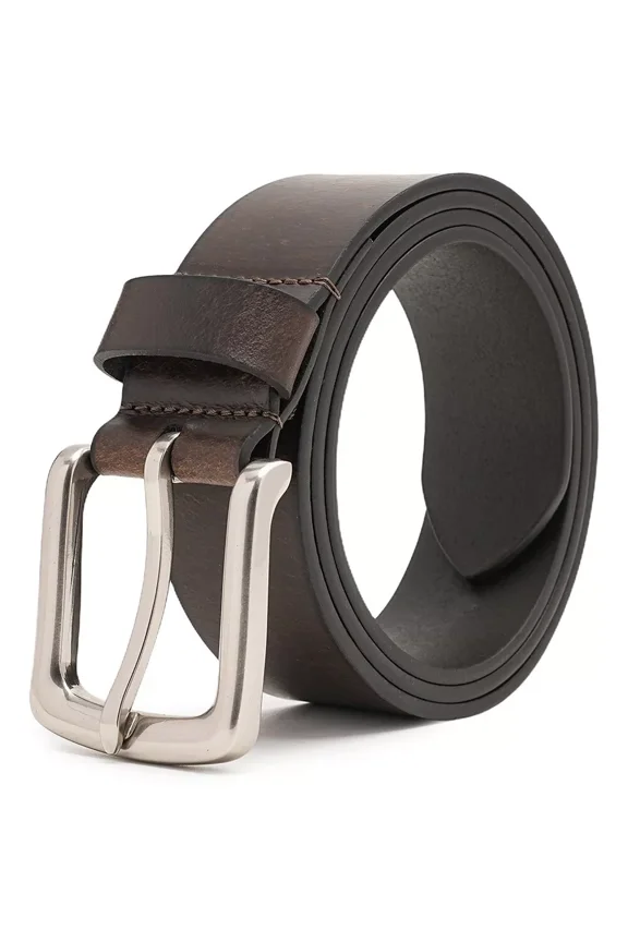 Men’s Belt With Full Grain Leather Belts Casual Jeans Belts for Men 1.5inch