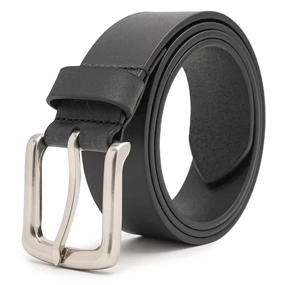 Men’s Belt With Full Grain Leather Belts Casual Jeans Belts for Men 1.5inch