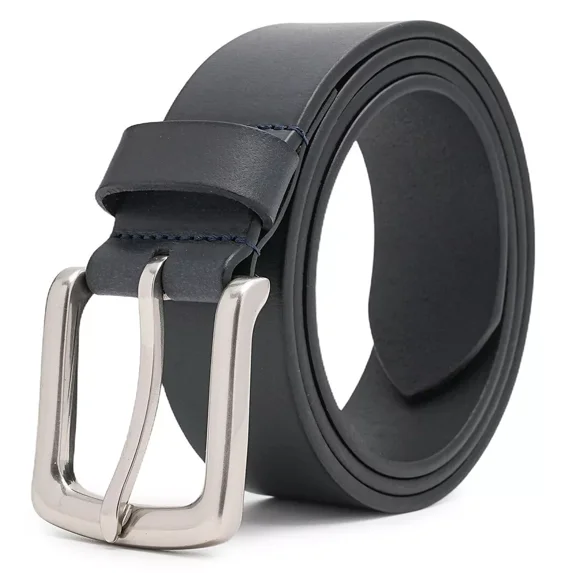 Men’s Belt With Full Grain Leather Belts Casual Jeans Belts for Men 1.5inch