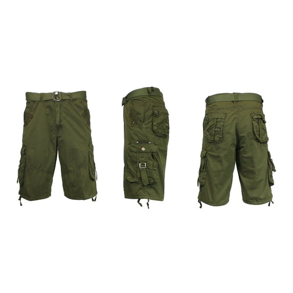 Men's Belted Cargo Shorts