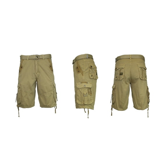 Men's Belted Cargo Shorts