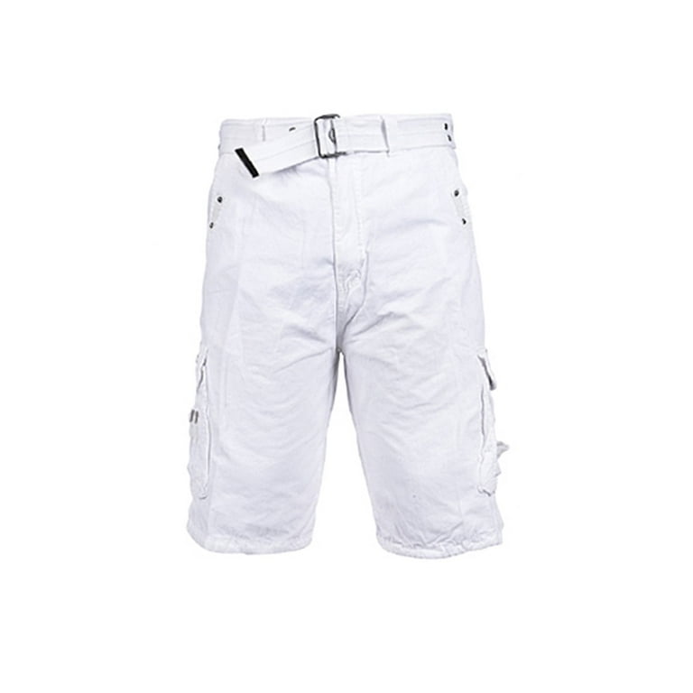 Men s Belted Cargo Shorts Walmart