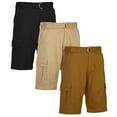 thumbnail image 1 of Men's Belted Cotton Cargo Shorts (3-Pack), 1 of 6