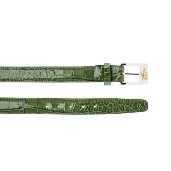 Men's Belvedere Genuine Alligator Belt Dressy Style 2008 Pistachio
