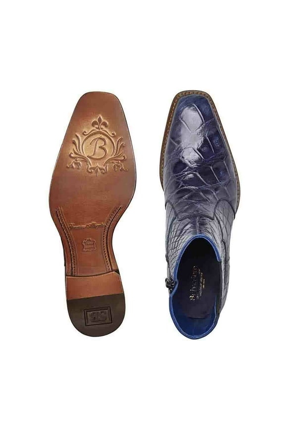 Men's Belvedere Genuine Alligator Chelsea Boot Ivan Sky Blue R32
