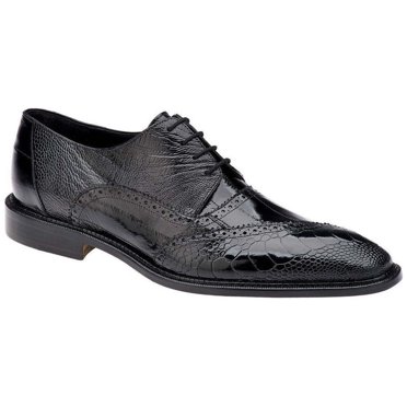 Men's Belvedere Black Genuine Ostrich Men's Lace Shoes main image 0