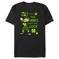 thumbnail image 1 of Men's Ben 10 Doesn't Need Luck  Graphic Tee Black Medium, 1 of 5
