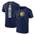 thumbnail image 1 of Men's Bennedict Mathurin Navy Indiana Pacers Playmaker Team Name & Number T-Shirt, 1 of 3