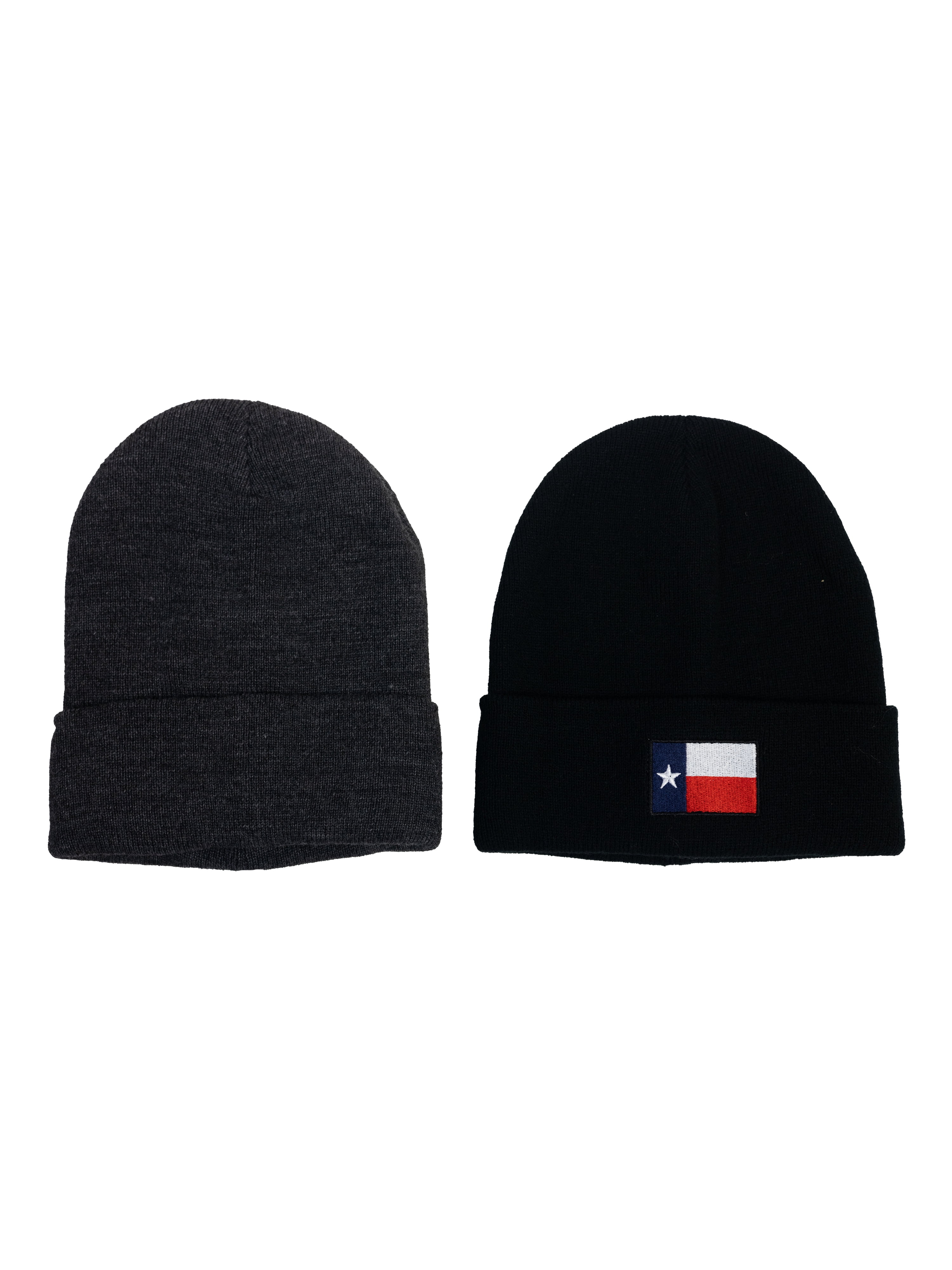 Men's Berkshire Beanie Style Hats, 2- Pack, One Size