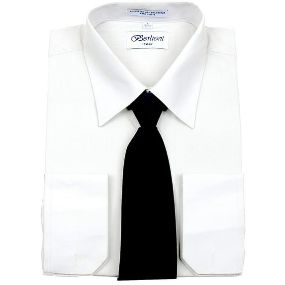 Men's Berlioni Business Tie Set Dress Shirt And Tie