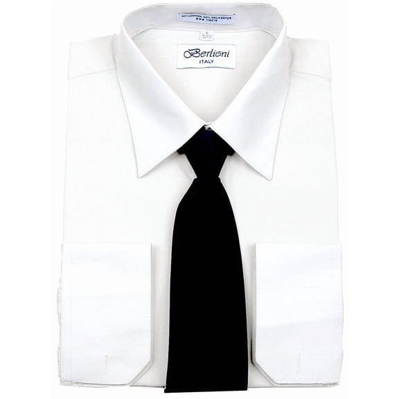 Men's Berlioni Business Tie Set Dress Shirt And Tie