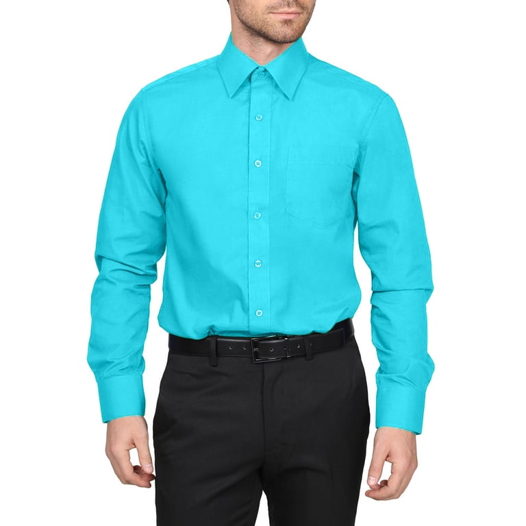 berlioni dress shirt review 2 Pack Men's Berlioni Regular Fit Long Sleeve Dress Button Up Solid Dress Shirt, Size: Large (16-16 ) Sleeve 34/35, Black