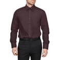 thumbnail image 1 of Men's Berlioni Long Sleeve Regular Fit Button Up Solid Dress Shirt, 1 of 5