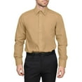 thumbnail image 1 of Men's Berlioni Long Sleeve Regular Fit Button Up Solid Dress Shirt, 1 of 5