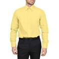 thumbnail image 1 of Men's Berlioni Solid Button Up Spread Collar Work Long Sleeve Dress Shirt, 1 of 5
