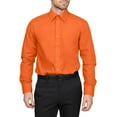 thumbnail image 1 of Men's Berlioni Solid Button Up Spread Collar Work Long Sleeve Dress Shirt, 1 of 5