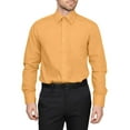 thumbnail image 1 of Men's Berlioni Solid Button Up Spread Collar Work Long Sleeve Dress Shirt, 1 of 5