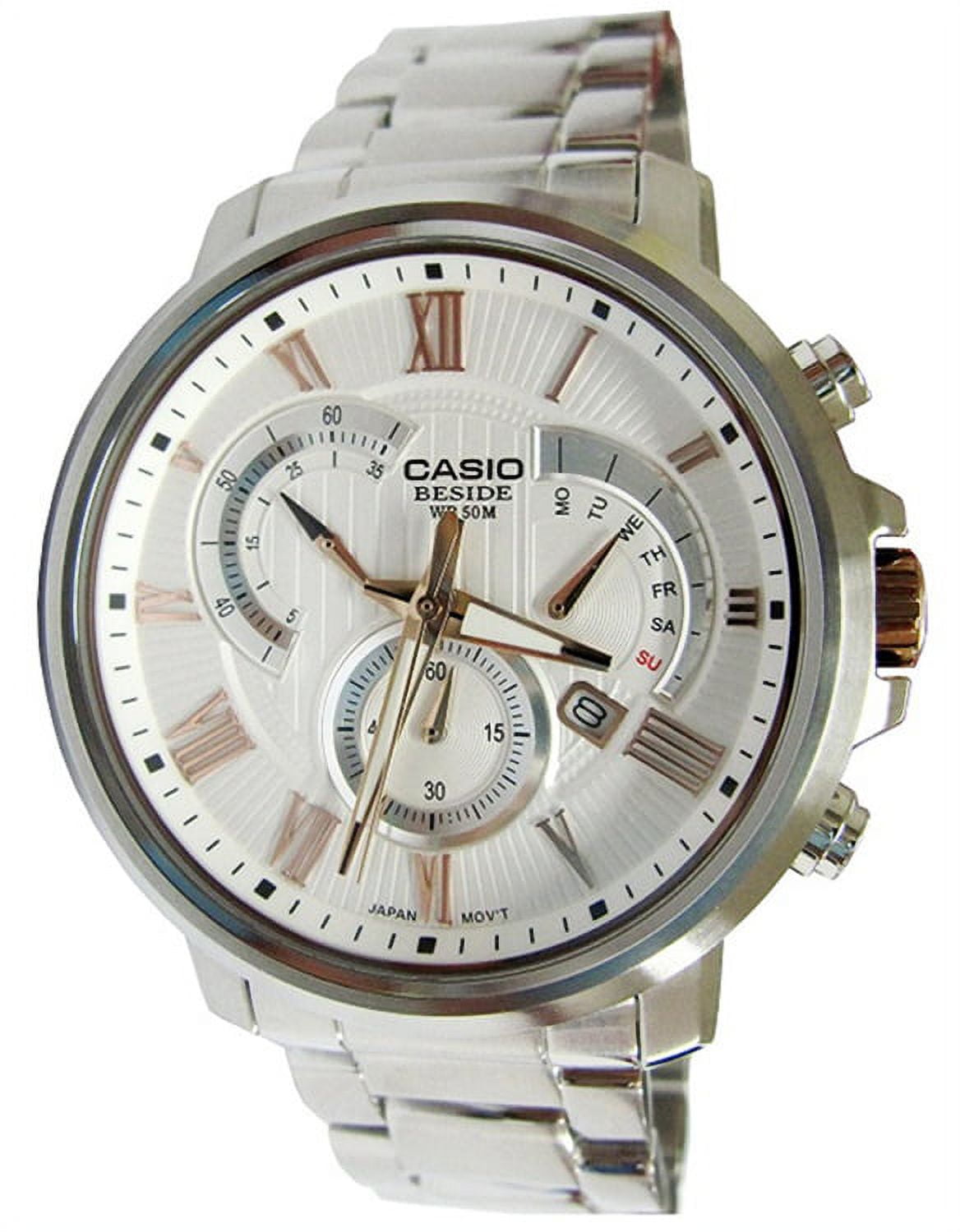Men s Beside Chronograph 50m Stainless Steel Watch BEM506BD 7AV