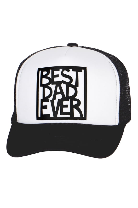 Men's Best Dad Ever Trucker Hat - Snapback Cap