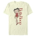 thumbnail image 1 of Men's Betty Boop Distressed Red Portrait Graphic Tee Beige Small, 1 of 4