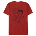 thumbnail image 1 of Men's Betty Boop Fan Club Heart Graphic Tee Red Large, 1 of 5