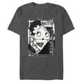 thumbnail image 1 of Men's Betty Boop Leopard Poster Graphic Tee Charcoal Heather Large, 1 of 5