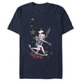 thumbnail image 1 of Men's Betty Boop Sailor Betty Graphic Tee Navy Blue Small, 1 of 5