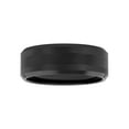 thumbnail image 1 of Men's Beveled and Satin Center Ring in Black Tungsten by Brilliance Fine Jewelry - Wedding Band, 1 of 5