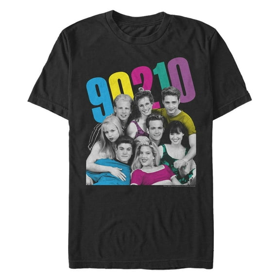 Men's Beverly Hills: 90210 Neon Group Shot  Graphic T-Shirt