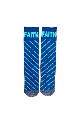 Men’s Bible Crew Socks with Scripture – Moisture-Wicking Faith Verse Design