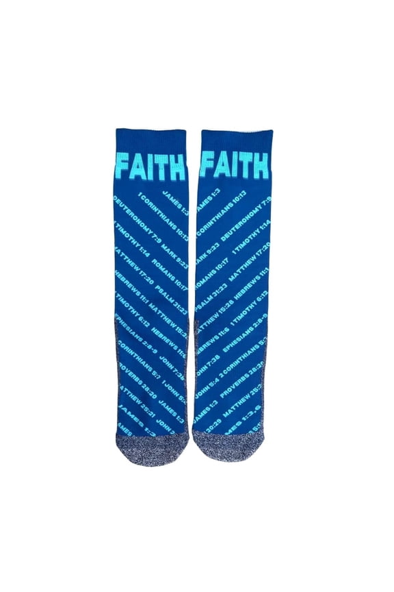 Men’s Bible Crew Socks with Scripture – Moisture-Wicking Faith Verse Design