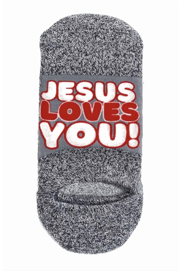 Men’s Christian Crew Socks - Jesus Loves , Faith Inspired Christmas Gift