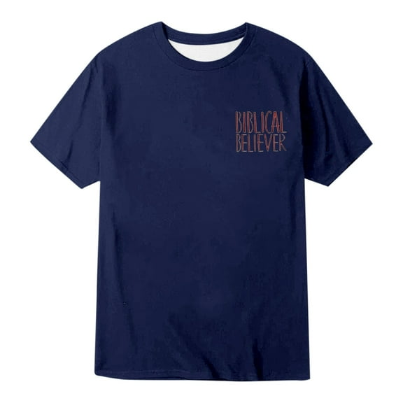 Men's Biblical Believer Christian T-Shirt Polyester & Spandex, Raglan Sleeves, for Working Out & Lounging