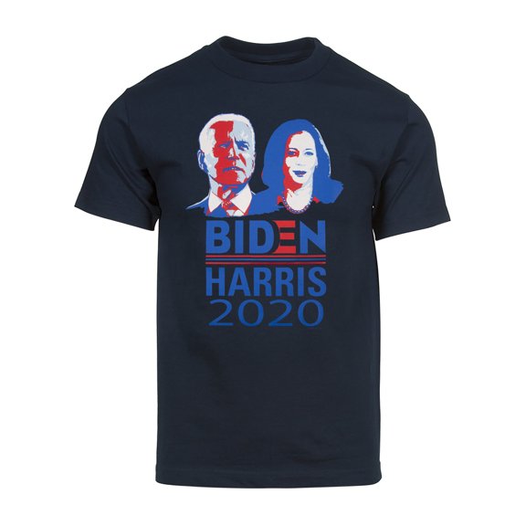 Men's Biden Harris 2020 Short-Sleeve T-Shirt - Navy - Large