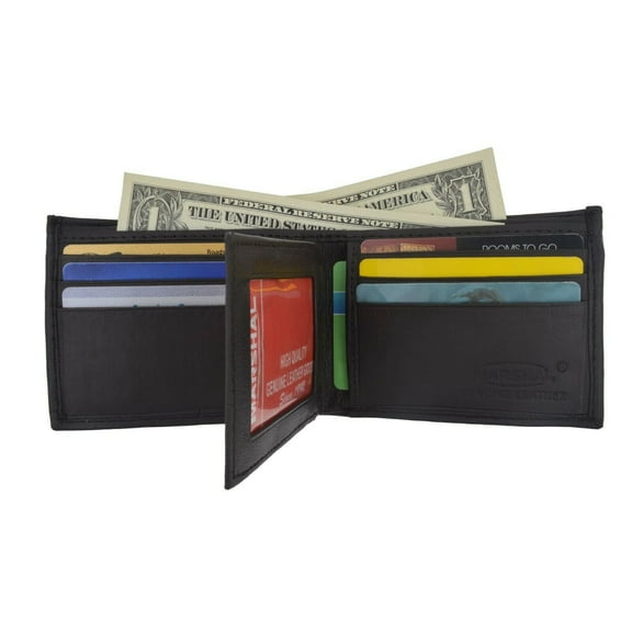Men's Bifold Leather Credit ID Card Holder Wallet Billfold Purse Clutch Billfold
