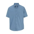 thumbnail image 1 of Men's Big And Tall Button Down Poplin Shirt, DENIM BLUE, 4XLT, 1 of 1