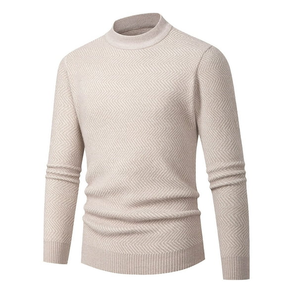 Men's Big And Tall Casual Turtleneck Sweater Long Sleeve Knit Pullover Winter Comfort