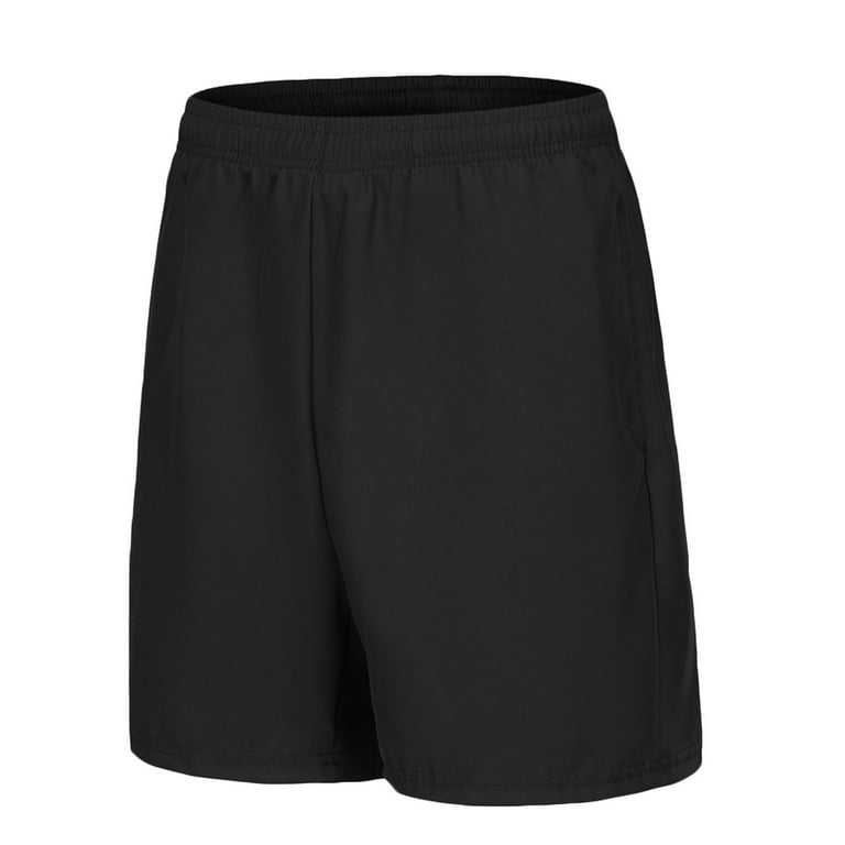 Men s Big And Tall Shorts Clearance Basketball Shorts Solid Color Athletic Lightweight Dry Fit Regular Training Workout Shorts with Zipper Pockets Walmart