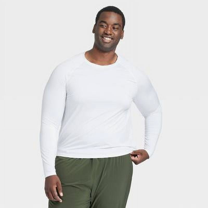 fitted white long sleeve top