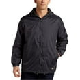 thumbnail image 1 of Men's Big Fleece Lined Nylon Hooded Jacket, Charcoal, 4X, 1 of 1