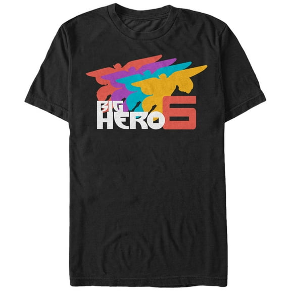 Men's Big Hero 6 Baymax Flight Graphic Tee Black 5X Large