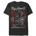 thumbnail image 1 of Men's Big Hero 6 Hello Heroes  Graphic Tee Black Large, 1 of 4