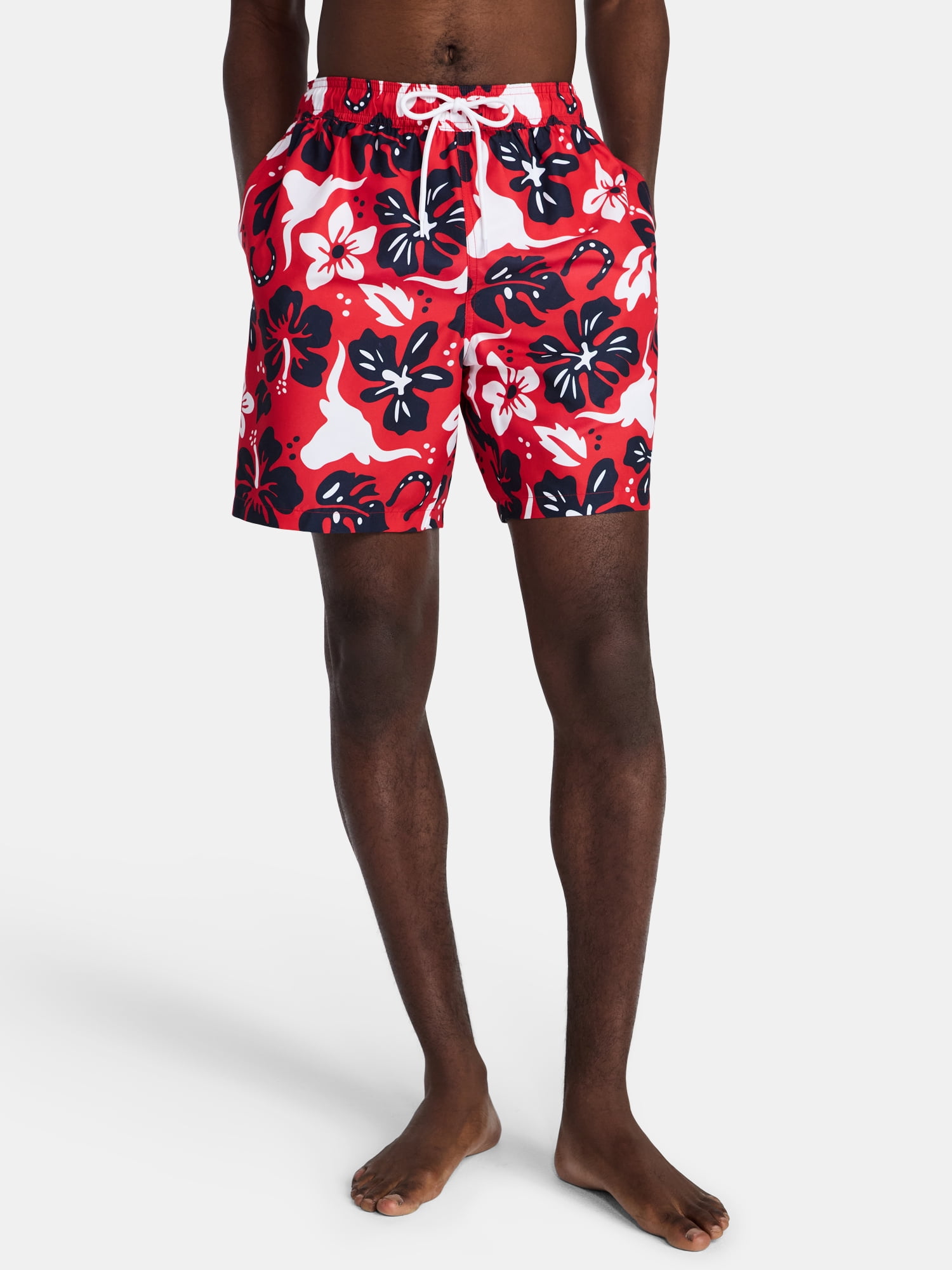 Men's & Big Men's Americana Swim Trunks, 7" Inseam, Sizes S-3XL