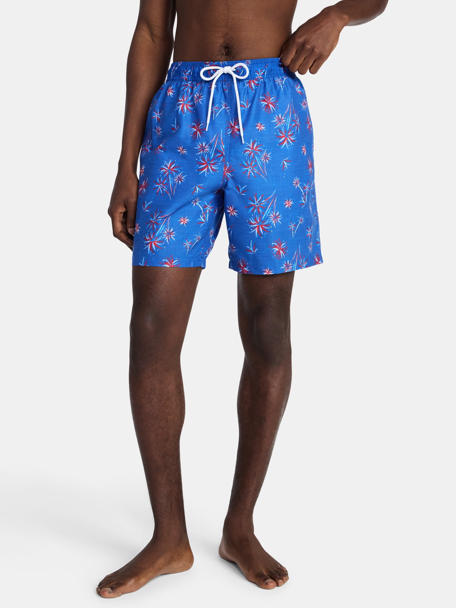 Men's & Big Men's Americana Swim Trunks, 7" Inseam, Sizes S-3XL